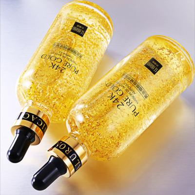 China 24K Gold Hyaluronic Acid Face Serum Filler Moisturize Shrink Pore Brighten Nicotinamide Skin Care Lift Firming for sale