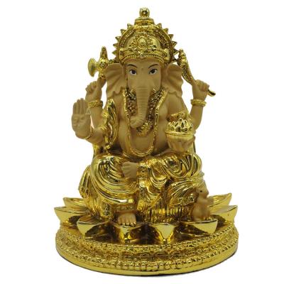 China India customized poly resin indian handmade painted decorative ganesha statue for sale