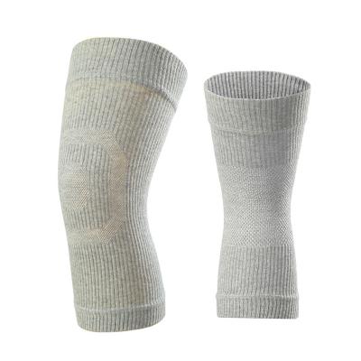 China Adult Comfort Fitness Sport Support Compression Protector Elastic Wrestling Knitting Knee Pad for sale