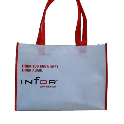 China Hot Sale High Quality Recyclable Manufacturer Guangzhou FREE SAMPLE Color Matching Custom Logo Shopping Non Woven Bag For Singapore for sale