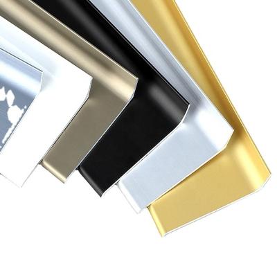 China Modern Wall Skirting Metal 40 50 60 80 100 Mm Waterproof Modern Aluminum Wall Skirting Black White Gold Silver Custom Color for sale