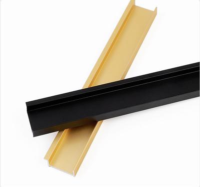 China Modern Cost Effective High Gold Black Silver Floor Panel Door Wall Edge Aluminum Skirting for sale