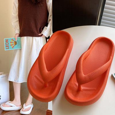 China Cushioning Cute Flip Flops Slippers Women's Wear Cartoon Indoor Thick Soles Shape Non Slip Flip Flops Wedding for sale