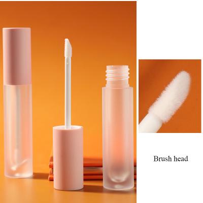 China Cosmetic Round Empty Tube Packaging Material Lip Color Tube Custom Packaging Transparent Cosmetics Liquid Lipstick Tube for sale