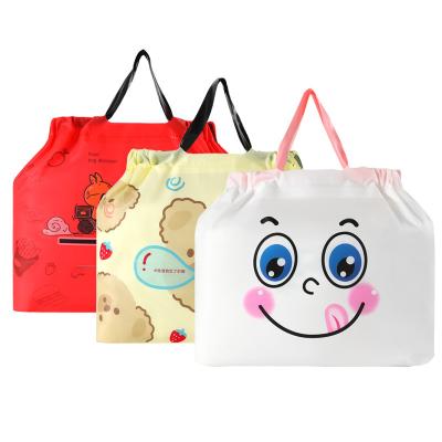 China Hot Selling Safety Clothing Handbag Shopping Heavy Duty Plastic Drawstring Bags Can Be Customized LOGO for sale