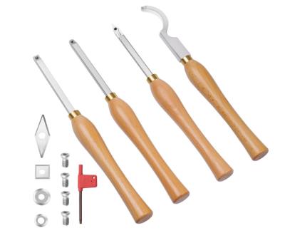 中国 Mini Carbide Tipped Wood Turning Tools With Diamond Round Square Swan Neck Hollowing Shape 販売のため