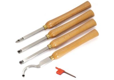 中国 4pcs DIY Mini Carbide Tipped Wood Lathe Turning Tools Combo Set 販売のため