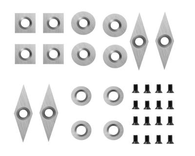 中国 16 Pieces Carbide Cutter Inserts Set For Wood Lathe Turning Tools 販売のため