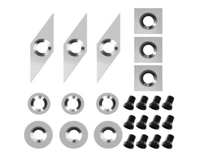 中国 24 Pieces Tungsten Carbide Cutters Inserts Set for Wood Lathe Turning Tools 販売のため