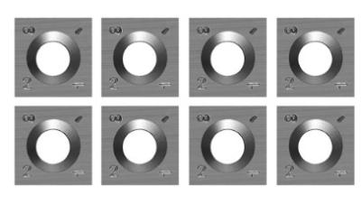 China Square Carbide Grooving Insert 100% Tungsten Carbide for sale