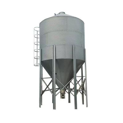 China Breeding Farm Feed Tower, Full Automatic Cattle Breeding Equipment Feed Tower Thickened Galvanized Plate Pig House Feed Tower for sale