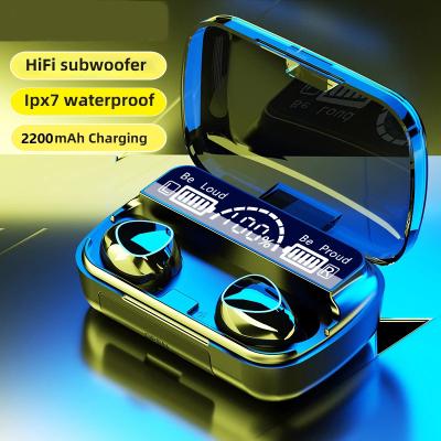 China Blue In-ear TWS 5.1 Tooth Headphones Charging Box Earphone 9D Wireless Stereo Sports Waterproof Earbuds Headsets With Microphone for sale