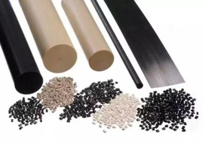 China Pellets PEEK de alto impacto resistentes a los golpes negros para piezas resistentes a los golpes en venta