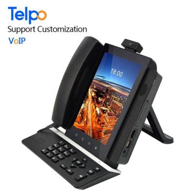 China Bluetooth 4.0 2018 Factories Manufacturing Smart Business VoIP Skype Desk Phone With Android System for sale