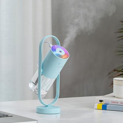 China 200ML Car LED Lights 360 Degree Mist Spray Lamp Mist Maker Aroma Diffuser USB Ultrasonic Cool Air Humidifier Moistener for sale