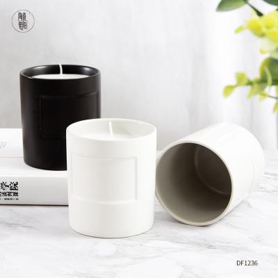 China Custom Concise White Porcelain Aroma Candle Oil Burner For Household for sale