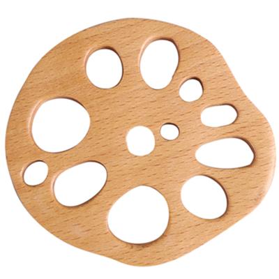 China Europe new product protection lotus root shape mug and custom creative heat insulated wooden cup coaster in stock for sale