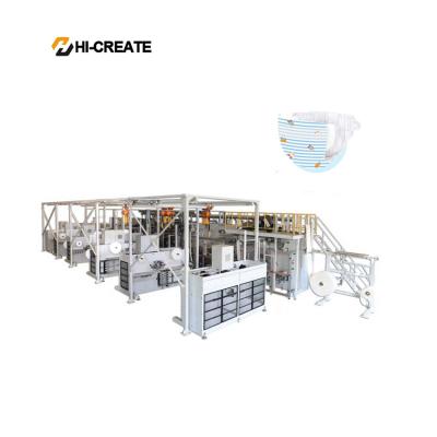 China Factory automatic baby diaper machine-machine for sale