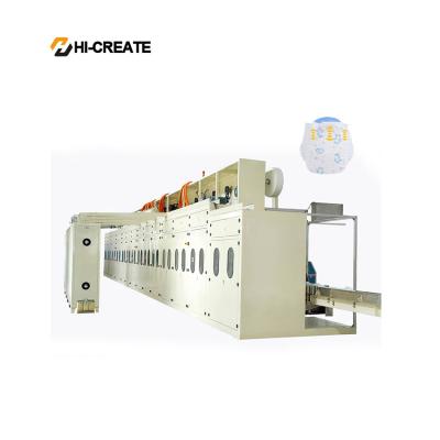 China Factory Big Belt Baby Diaper Packing Machine Adult Diaper Production Line for sale