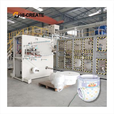 China Factory Big Baby Belt Diaper Production Machine Line for sale