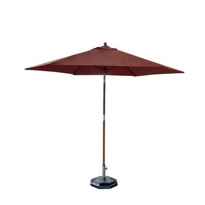 China modern outdoor hotsale pulley system chinese wooden patio umbrella for sale