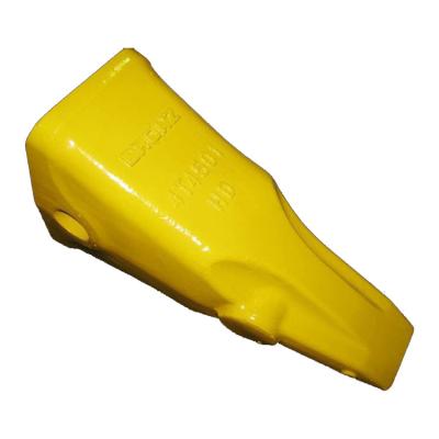 China 1U3301 Bucket Tooth voor E200 E315 graafmachine en bulldozer in geel gecoate afwerking Te koop