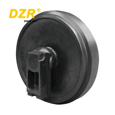 China Dureza de la superficie HRC48-54 Trabajos de construcción Idler frontal D41P-6 para el idler de pista Assy en venta