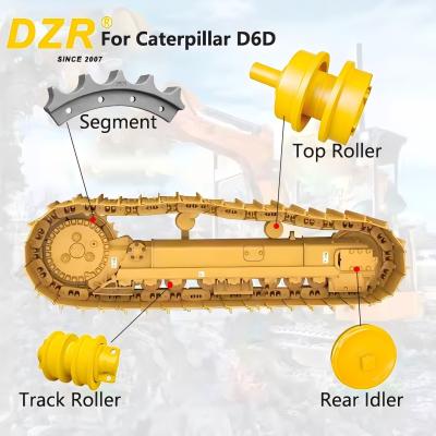 China D6D Ensamblaje del chasis de la pista superior del rodillo del pedazo de rodillo para piezas de repuesto del tren en venta