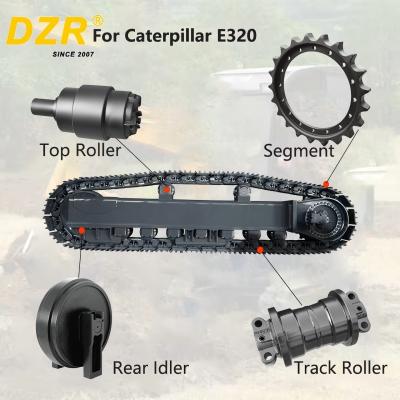 China C-A-T E320 Chassis Assembly Excavator Top Track Roller Idler Sprocket Segment  For Undercarriage Spare Parts en venta