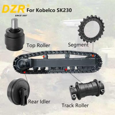 China Volledige onderstel voor Kobelco SK230 Alle serie Top Track Roller Idler Sprocket Segment voor onderstel onderdelen Te koop