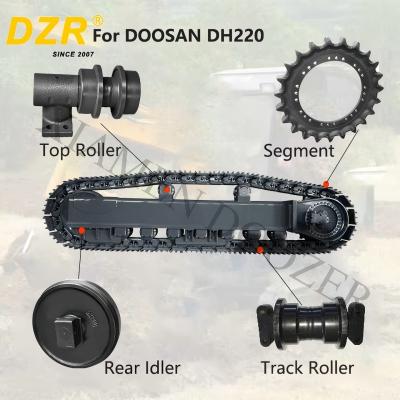 China Conjunto completo de tren de tren para DOOSAN DH220 de toda la serie de rodillos de pista superior para pedazos de repuesto de tren en venta