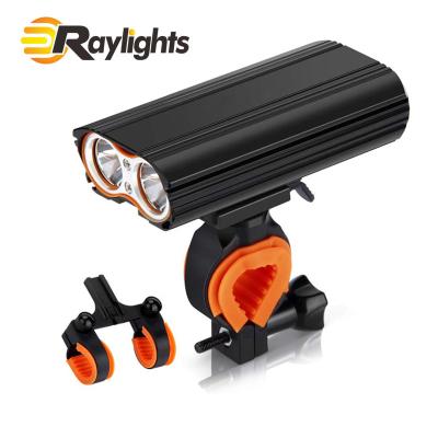 China Aluminum Alloy New USB Charging Dual Rechargeable Bicycle T6 Headlights Aluminum Alloy Lamps for sale