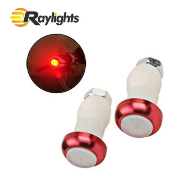 China Bicycle Handlebar Safety End Warning Lights Plugs Caps Grips Bike Bar End Plugs Light HJ010 for sale