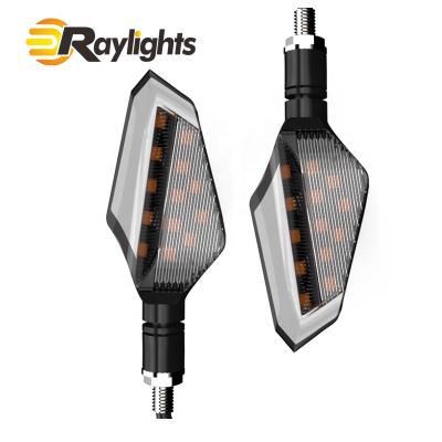 China ABS Motorcycle LED Lights Lightning Vehicle Left And Right Turning Lights With Day-Trip Front And Rear Directional Lights for sale