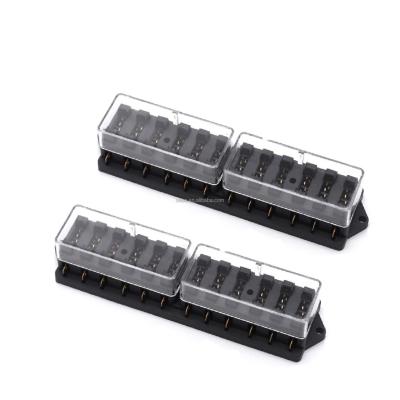 China 12 Way Circuit Fuse Terminal Block Blade Fuse Holder Block Fuse Box Car 12 Way Circuit for sale