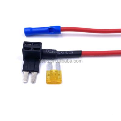 China Auto Car 16AWG Red Mini Car Fuse Tap Add Circuit With Fiberglass Fuse Micro2 Blade 32V 5A Fuse Holder for sale