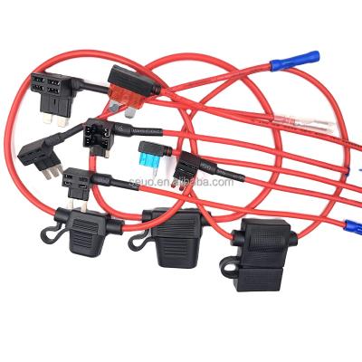 China Waterproof Blade Car Sales Good PA PVC Fuse Holder Copper Built-in Standard Auto Fuse Holder for sale