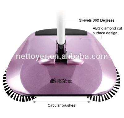 China Recycling Plastic Spin Brush Broom Eco - Friendly Shop Floor Sweeper for sale