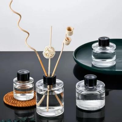 China Living room/bedroom/bathroom/dining room 50Ml Square Aromatherapy Perfume Glass Bottle Aroma Reed Diffuser Reed Diffuser for sale