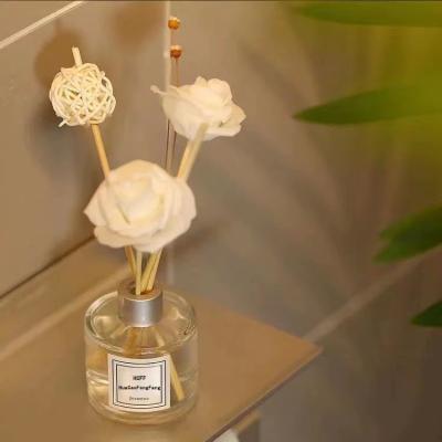 China Living room/bedroom/bathroom/dining room 120Ml Unique Aromatherapy Bottle Decorative Glass Aromatherapy Bottles Square Reed Diffuser for sale