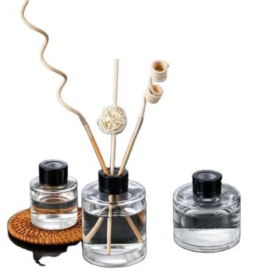 China Living room/bedroom/bathroom/dining room Household Transparent Empty Reed Diffuser Bottle Aromatherapy Empty Square Aromatic Bottle for sale