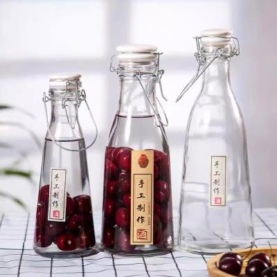 China Beverage Beverage juice 1000ml Swing Top Glass Bottle Swing Top Glass Bottles With Stoppers for sale