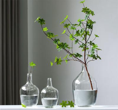 China Contemporary Wholesale wedding home decoration glasses cylindrical vase clear glass vase for sale