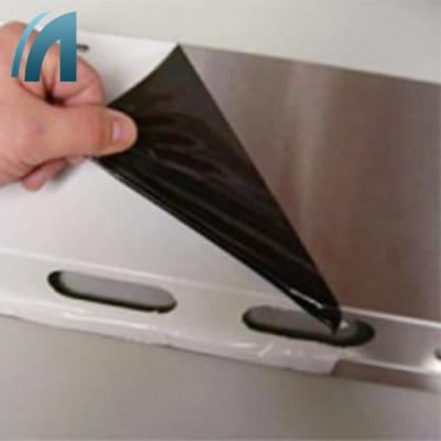 China Anti Scratch Black White Color Moisture Proof Adhesion Steel Protective Film for sale