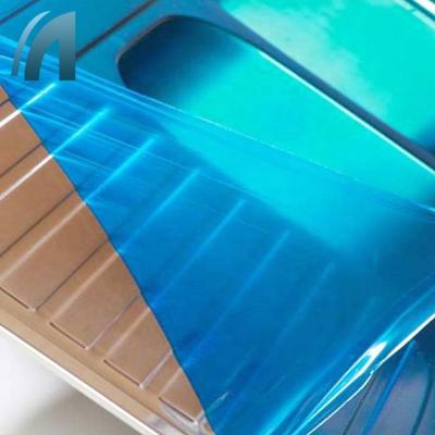 China Moisture proof light blue PE protective film for stainless steel sheet for sale