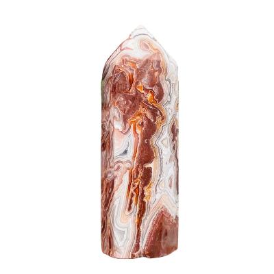 China China Wholesale Natural Crystal Tower Healing Mexican Mad Spiritual Healing Towers Agate Crystal Crafts Dots for sale