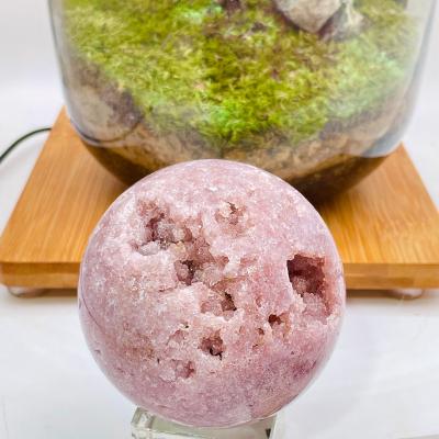 China Wholesale High Quality Natural Pink Ball Crystal Healing For Decoration Amethyst Sphere Crystal Healing for sale