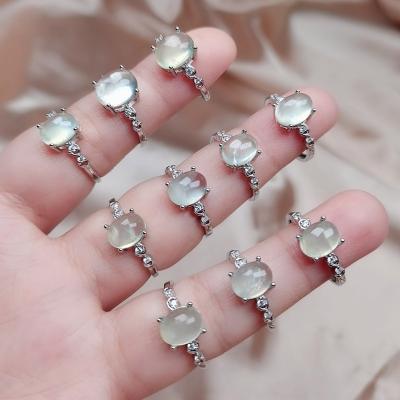 China Wholesale High Quality Natural Healing Gifts Crystal Craft Prehnite Rings For Stones Decoration From Europe for sale