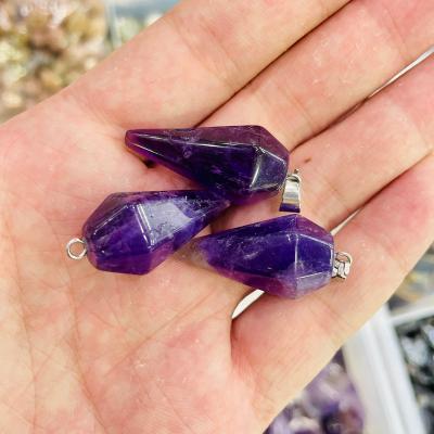 China Europe Wholesale Healing Natural Stone Tapered Crystal Pendant Hand Carved Crystal Crafts For Decorations for sale