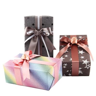 China Waterproof Sparkles Glitter Glitter Paper Gift Wrapping Paper for sale